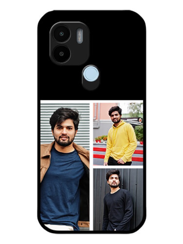 Custom Poco C51 Photo Printing on Glass Case - Upload Multiple Picture Design