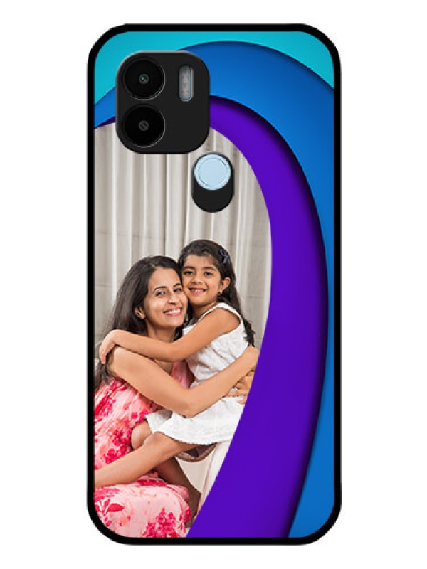 Custom Poco C51 Photo Printing on Glass Case - Simple Pattern Design