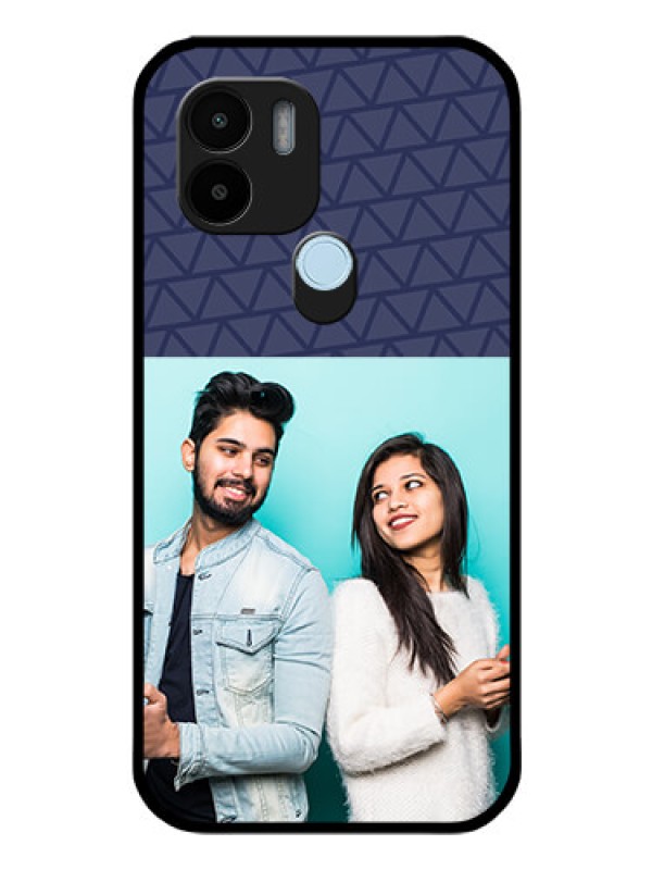 Custom Poco C51 Photo Printing on Glass Case - with Best Friends Design