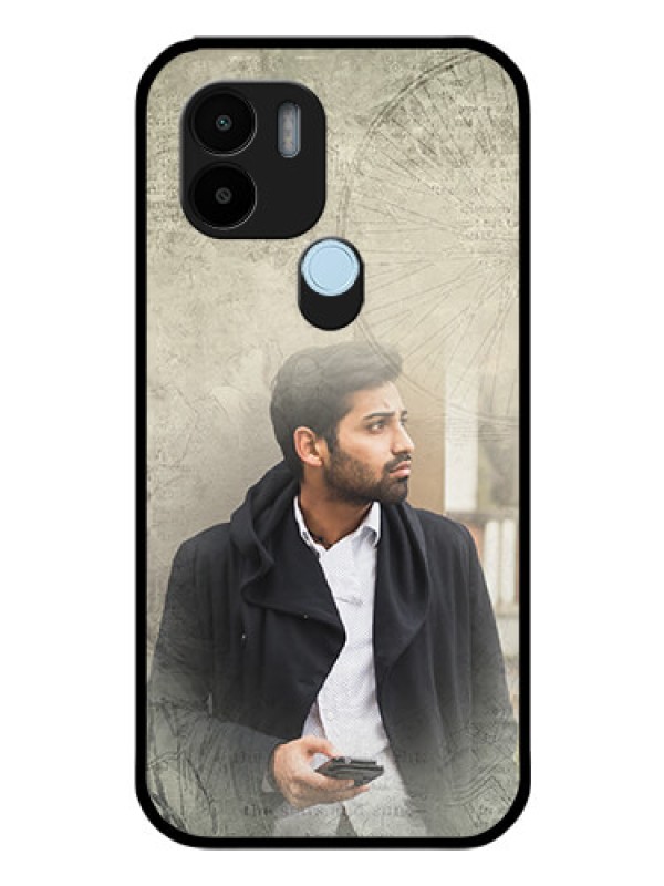 Custom Poco C51 Custom Glass Phone Case - with vintage design