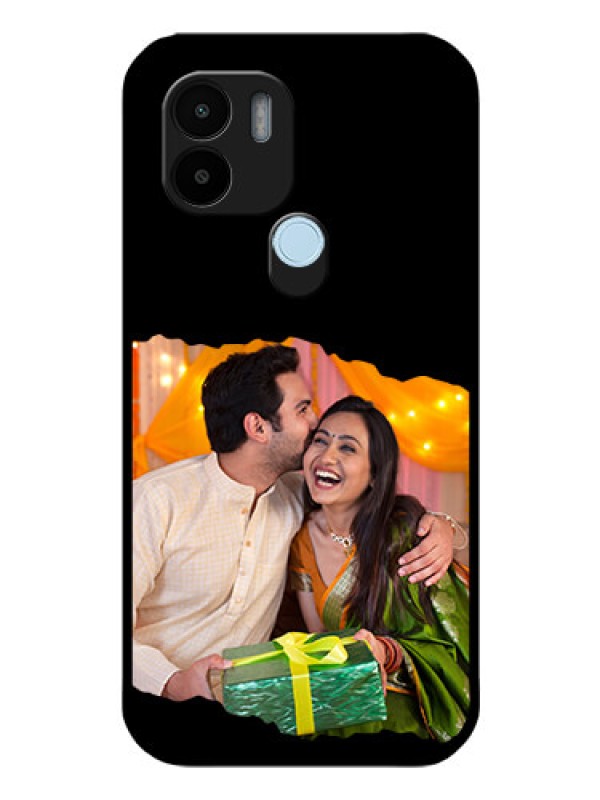 Custom Poco C51 Custom Glass Phone Case - Tear-off Design