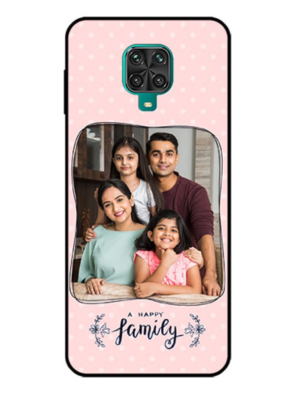 Custom Poco M2 Pro Custom Glass Phone Case  - Family with Dots Design