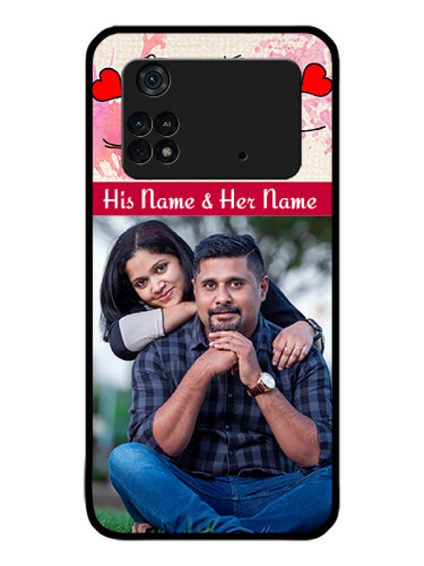 Custom Poco M4 Pro 4G Photo Printing on Glass Case - You and Me Case Design