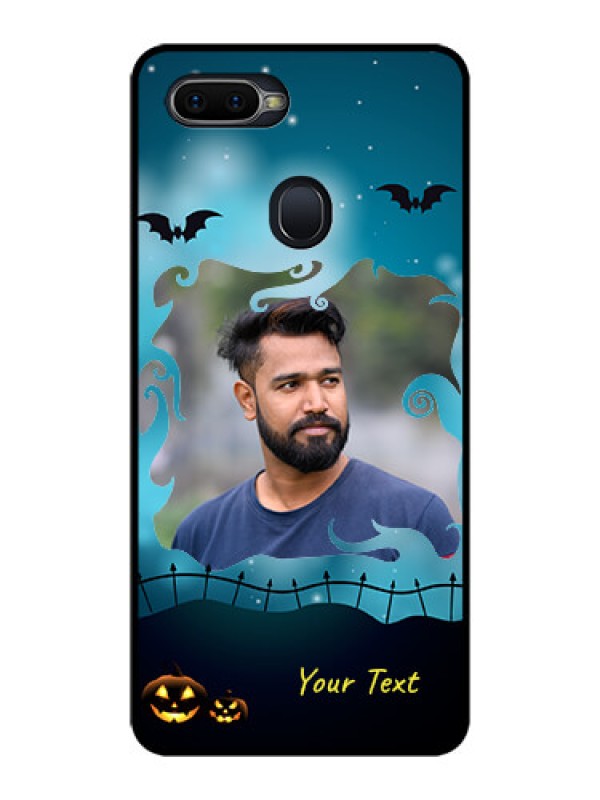 Custom Realme 2 Pro Custom Glass Phone Case  - Halloween frame design