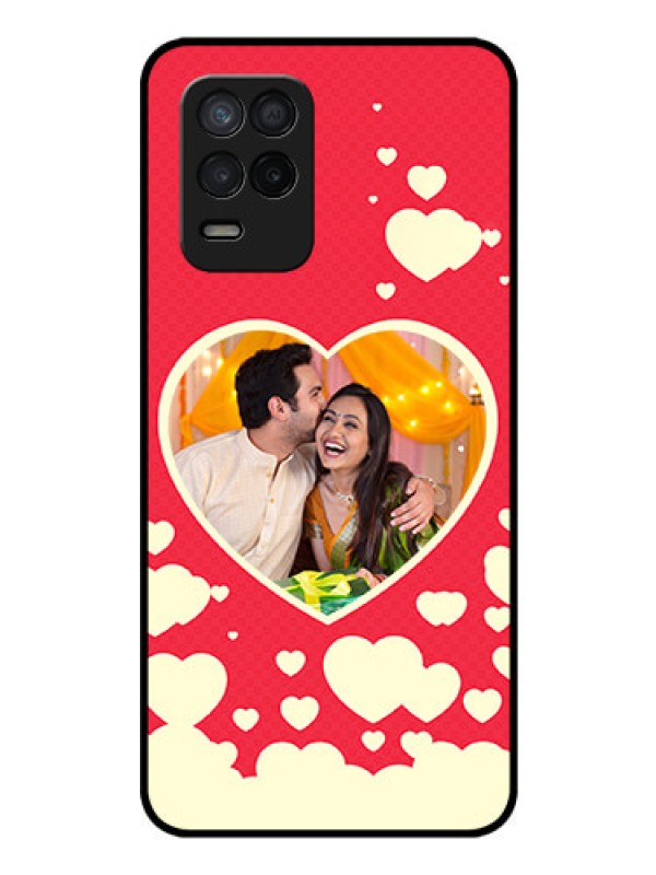 Custom Realme 8 5G Custom Glass Mobile Case - Love Symbols Phone Cover Design