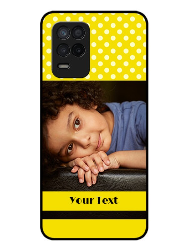 Custom Realme 8 5G Custom Glass Phone Case - Bright Yellow Case Design