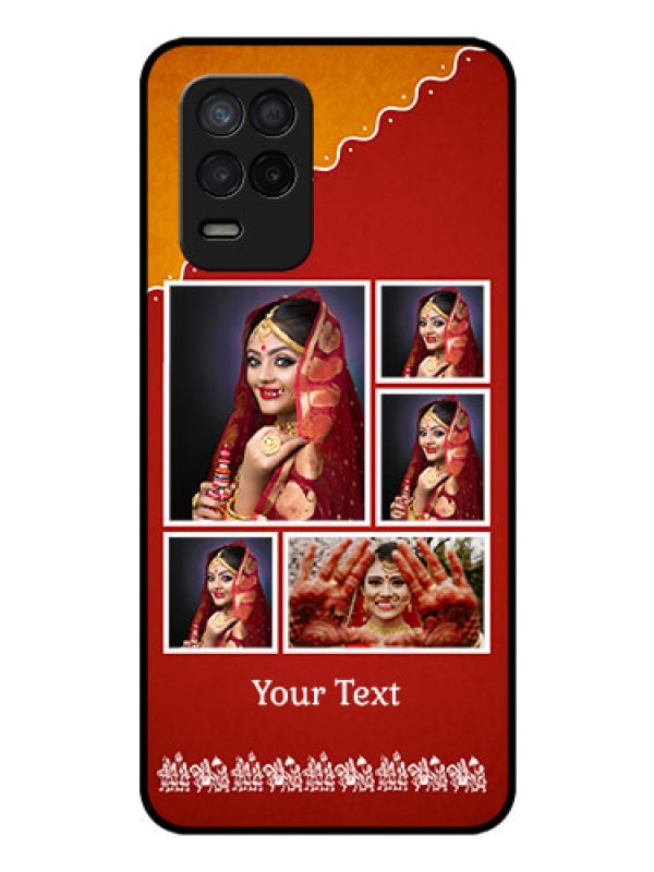 Custom Realme 8 5G Personalized Glass Phone Case - Wedding Pic Upload Design