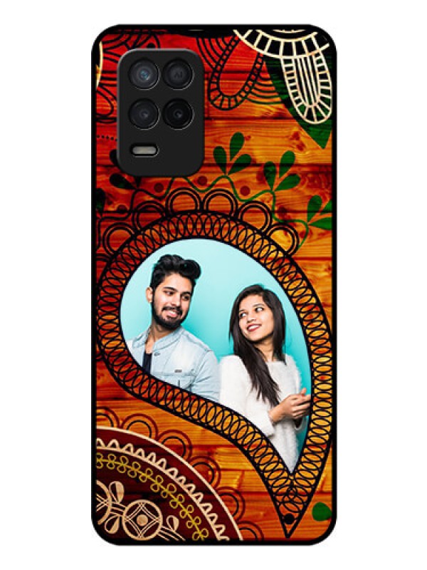 Custom Realme 8 5G Personalized Glass Phone Case - Abstract Colorful Design