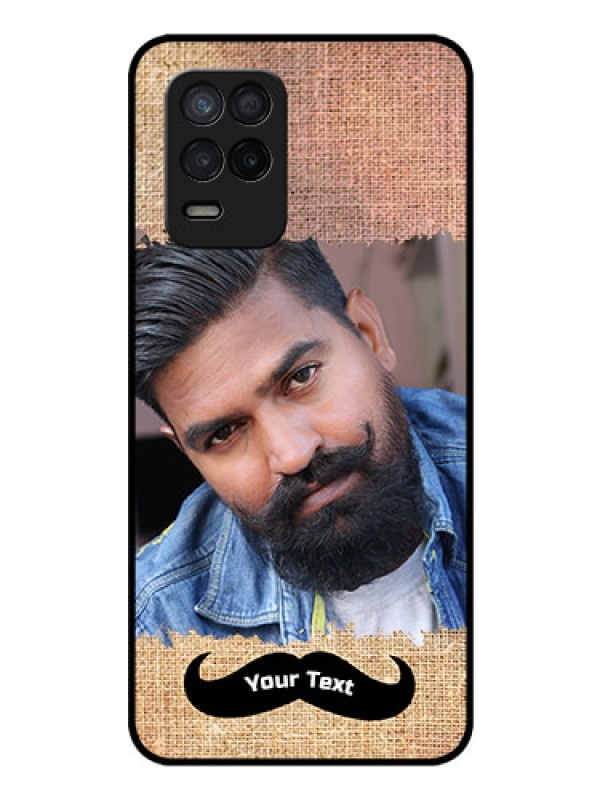 Custom Realme 8 5G Personalized Glass Phone Case - with Texture Design