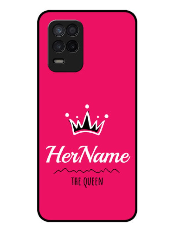 Custom Realme 8 5G Glass Phone Case Queen with Name