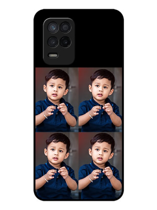 Custom Realme 8 5G 4 Image Holder on Glass Mobile Cover