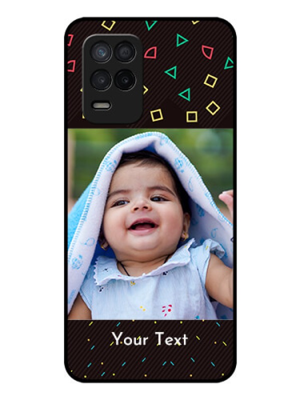 Custom Realme 9 5G Custom Glass Phone Case - with confetti birthday design