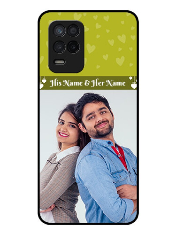 Custom Realme 9 5G Custom Glass Phone Case - You & Me Heart Design