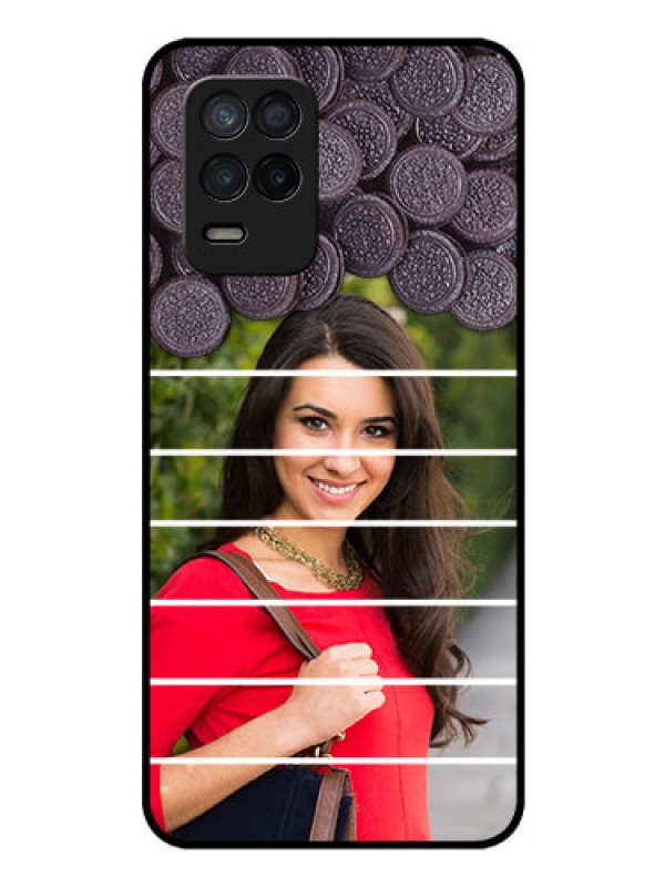 Custom Realme 9 5G Custom Glass Phone Case - with Oreo Biscuit Design