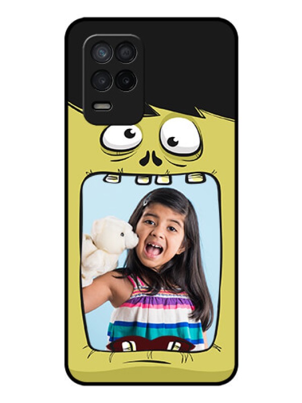Custom Realme 9 5G Personalized Glass Phone Case - Cartoon monster back case Design