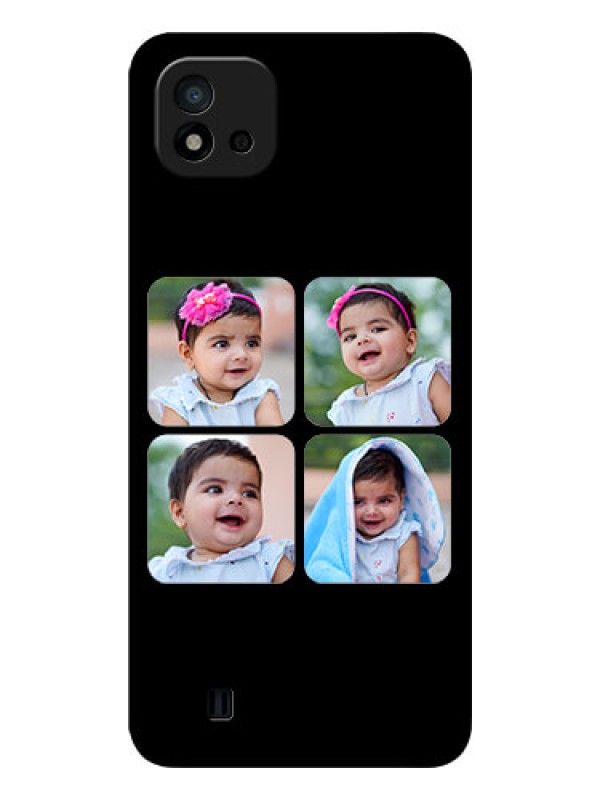Custom Realme C20 Photo Printing on Glass Case - Multiple Pictures Design
