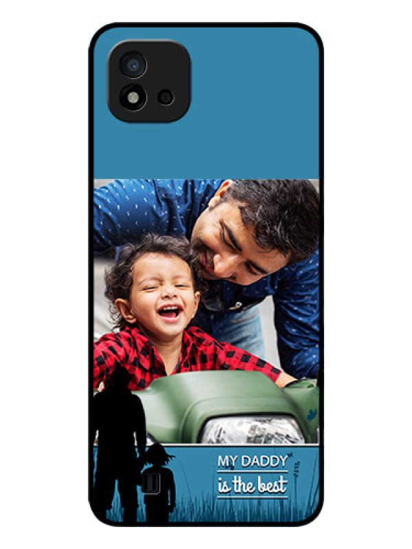 Custom Realme C20 Custom Glass Mobile Case - Best dad design 