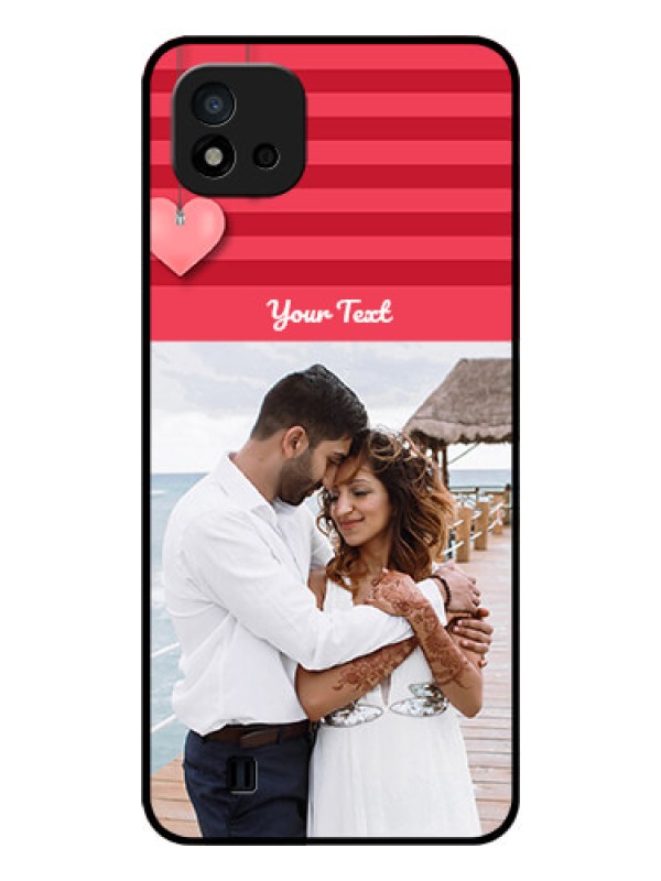 Custom Realme C20 Custom Glass Phone Case - Valentines Day Design