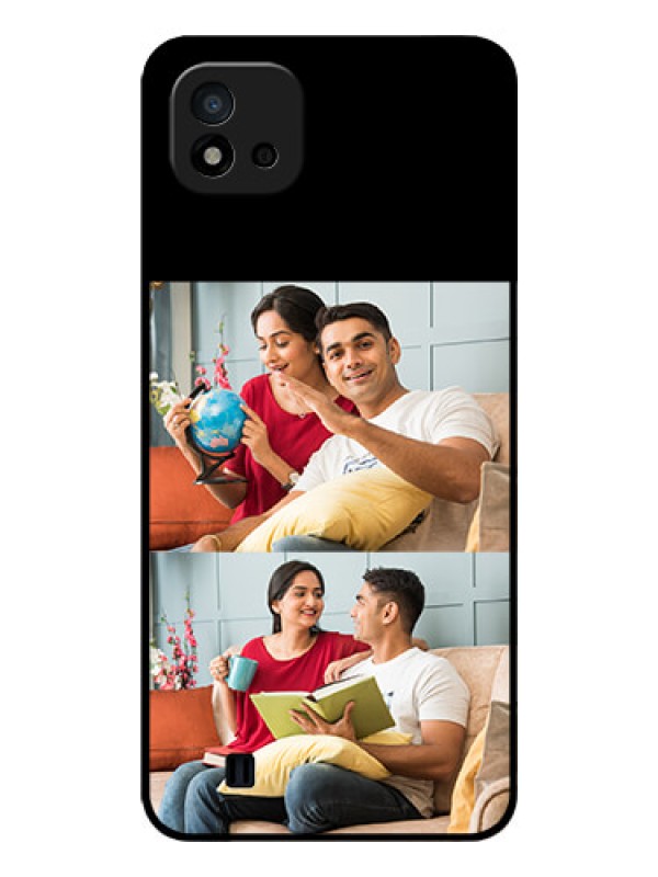 Custom Realme C20 2 Images on Glass Phone Cover
