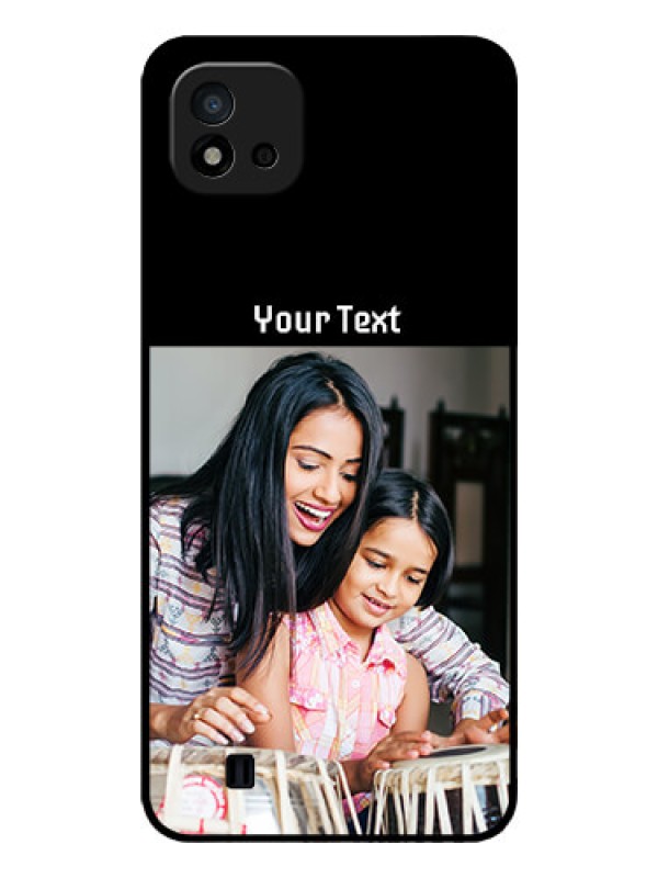 Custom Realme C20 Photo with Name on Glass Phone Case