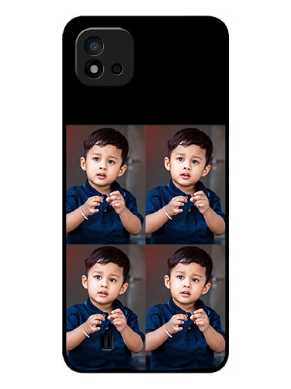 Custom Realme C20 4 Image Holder on Glass Mobile Cover