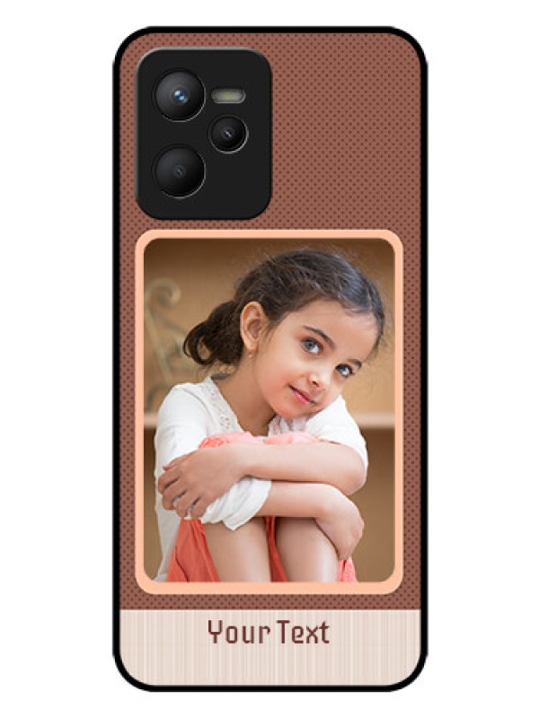 Custom Realme C35 Custom Glass Phone Case - Simple Pic Upload Design