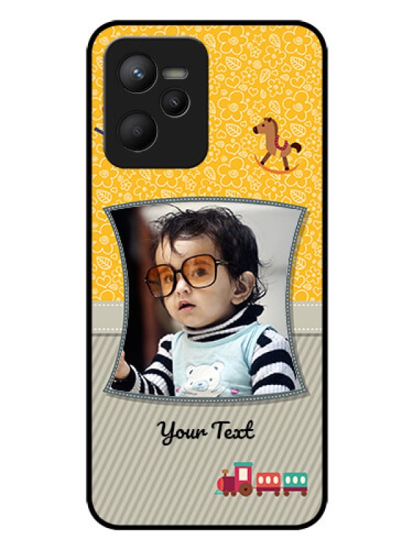 Custom Realme C35 Personalized Glass Phone Case - Baby Picture Upload Design