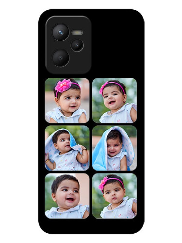 Custom Realme C35 Photo Printing on Glass Case - Multiple Pictures Design