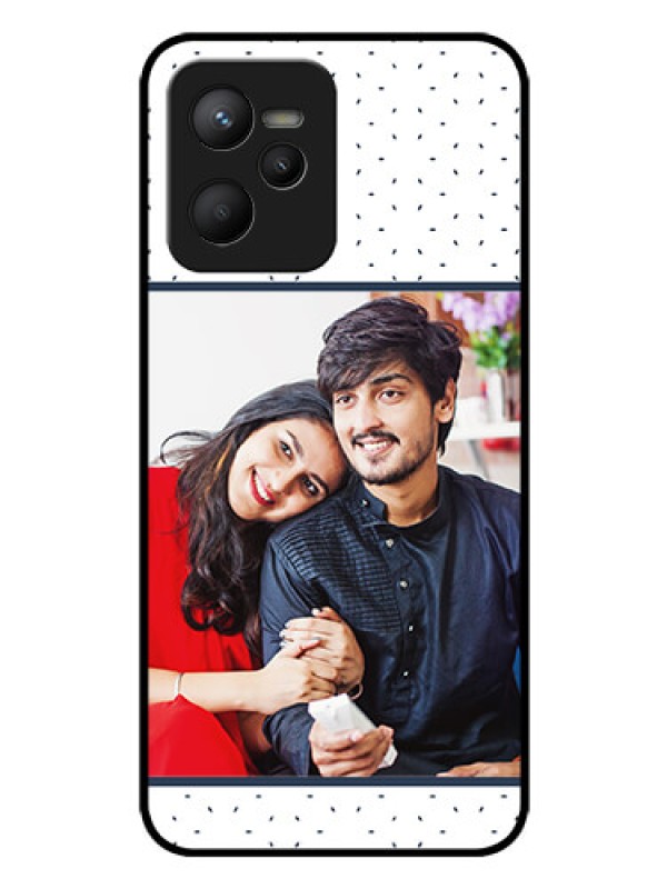 Custom Realme C35 Personalized Glass Phone Case - Premium Dot Design