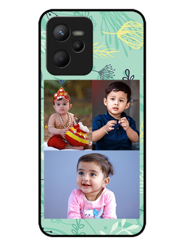 Custom Realme C35 Photo Printing on Glass Case - Forever Family Design
