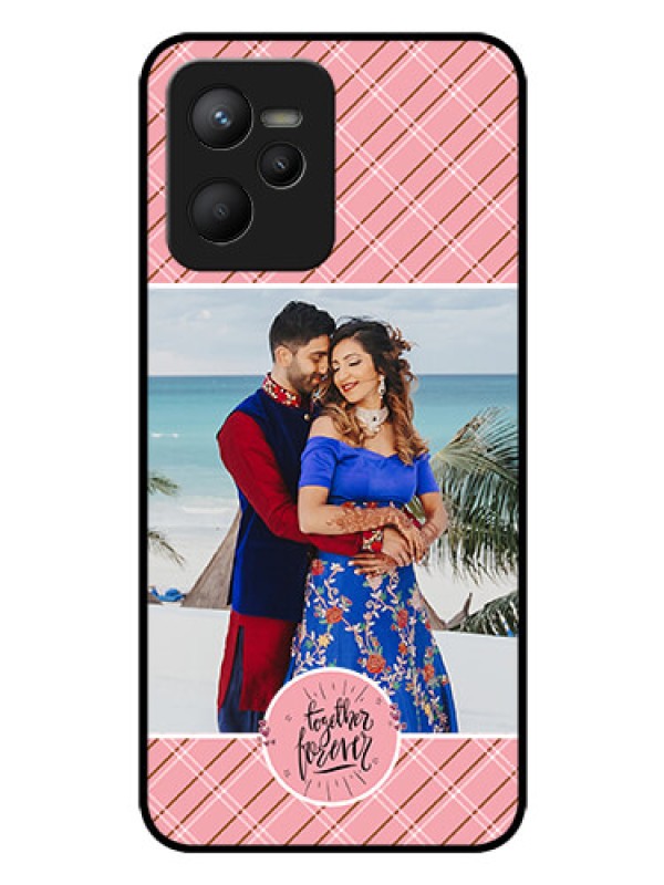 Custom Realme C35 Personalized Glass Phone Case - Together Forever Design