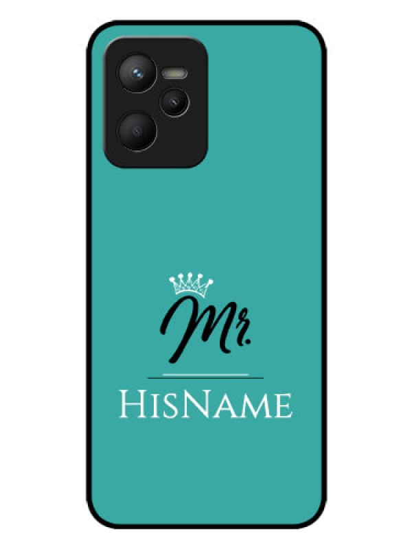Custom Realme C35 Custom Glass Phone Case Mr with Name