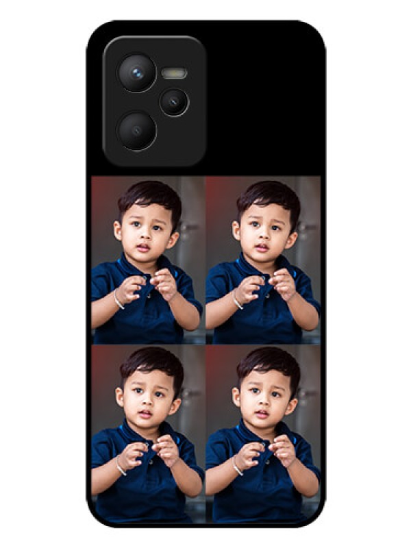 Custom Realme C35 4 Image Holder on Glass Mobile Cover