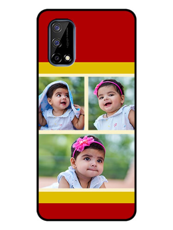 Custom Realme Narzo 30 Pro 5G Custom Glass Mobile Case - Multiple Pic Upload Design