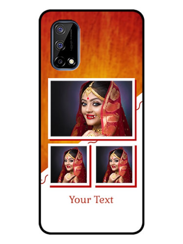 Custom Realme Narzo 30 Pro 5G Custom Glass Phone Case - Wedding Memories Design 