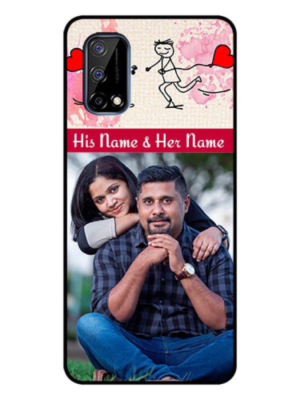 Custom Realme Narzo 30 Pro 5G Photo Printing on Glass Case - You and Me Case Design