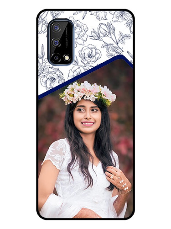 Custom Realme Narzo 30 Pro 5G Personalized Glass Phone Case - Premium Floral Design