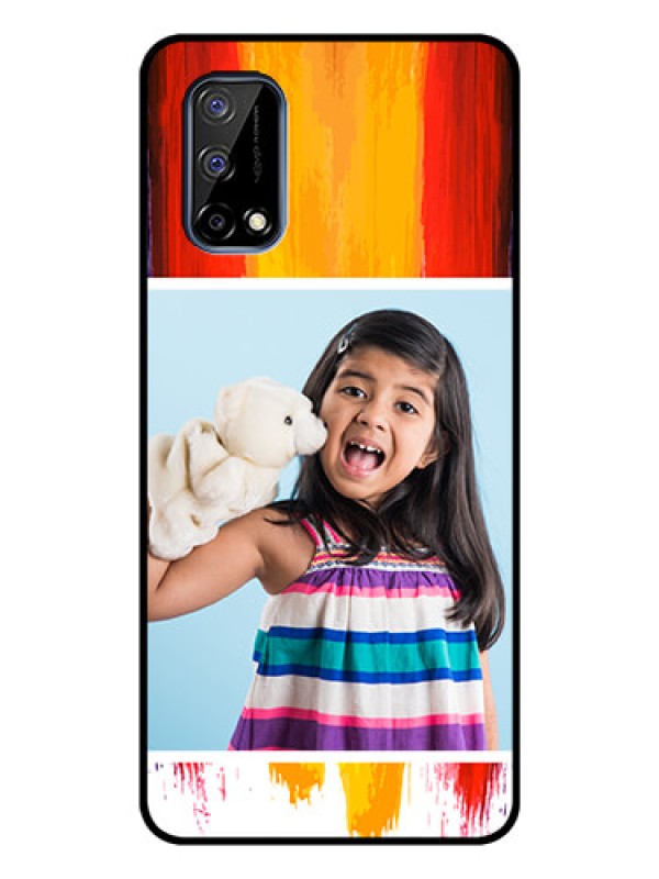 Custom Realme Narzo 30 Pro 5G Personalized Glass Phone Case - Multi Color Design
