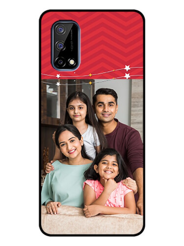 Custom Realme Narzo 30 Pro 5G Personalized Glass Phone Case - Happy Family Design