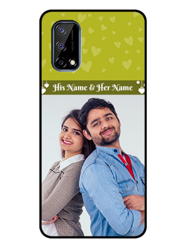 Custom Realme Narzo 30 Pro 5G Custom Glass Phone Case - You & Me Heart Design