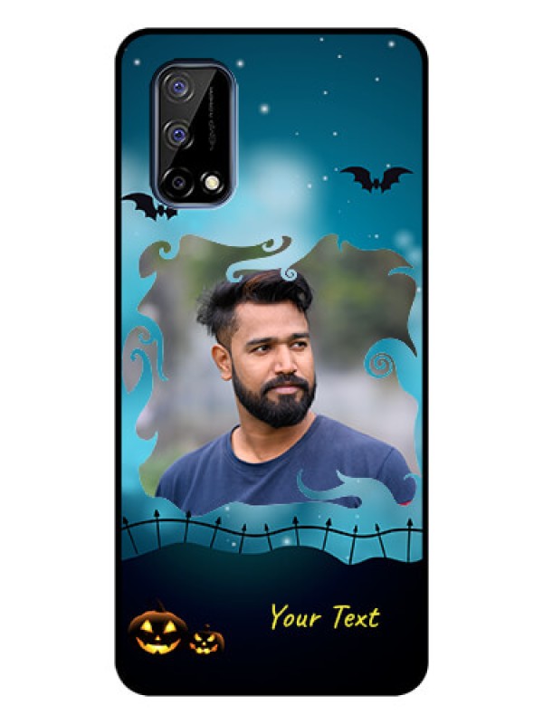 Custom Realme Narzo 30 Pro 5G Custom Glass Phone Case - Halloween frame design