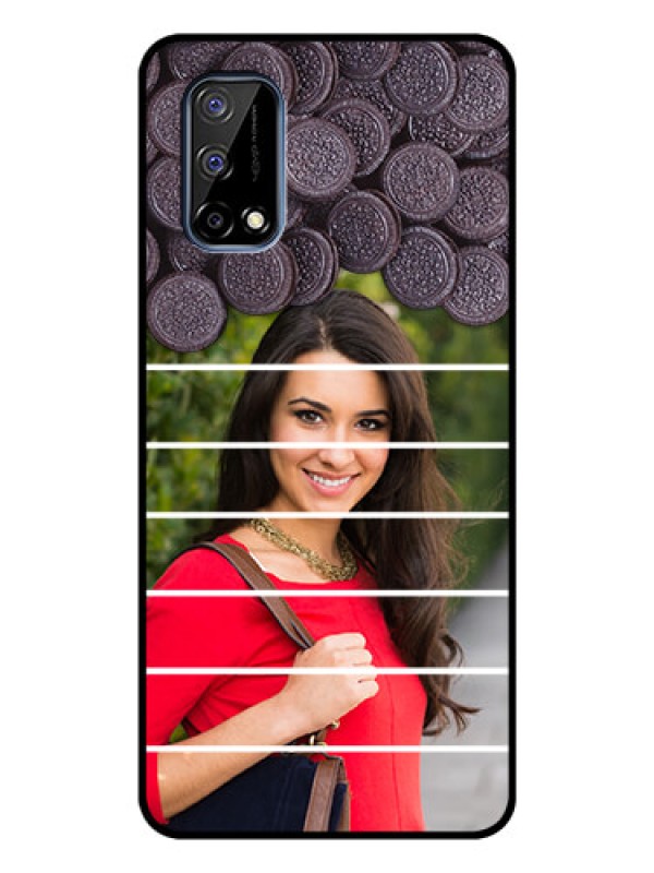 Custom Realme Narzo 30 Pro 5G Custom Glass Phone Case - with Oreo Biscuit Design