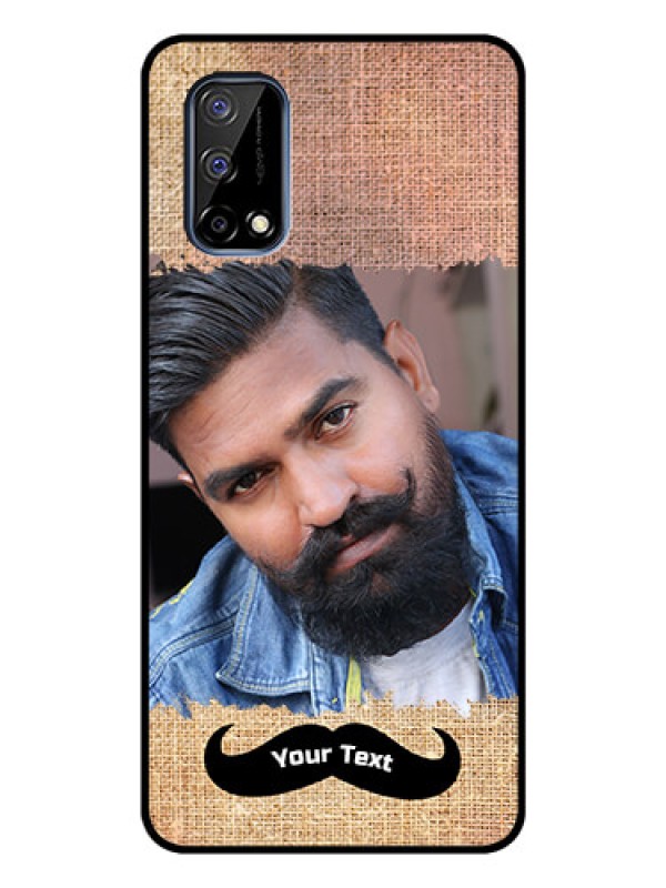Custom Realme Narzo 30 Pro 5G Personalized Glass Phone Case - with Texture Design