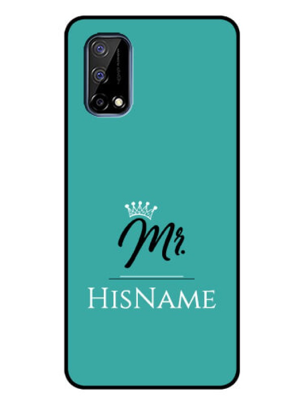 Custom Realme Narzo 30 Pro 5G Custom Glass Phone Case Mr with Name