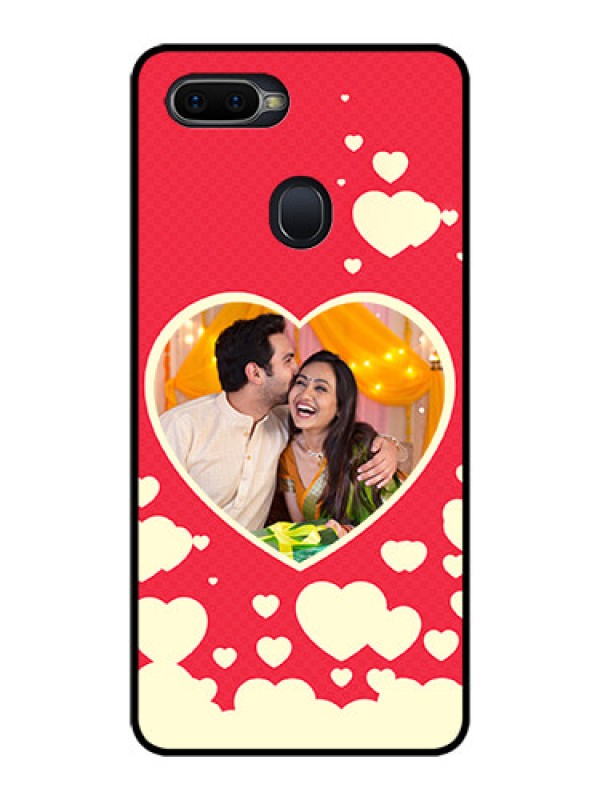 Custom Realme U1 Custom Glass Mobile Case  - Love Symbols Phone Cover Design