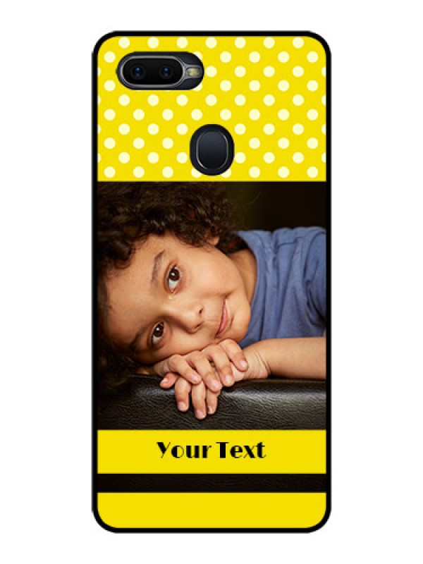 Custom Realme U1 Custom Glass Phone Case  - Bright Yellow Case Design