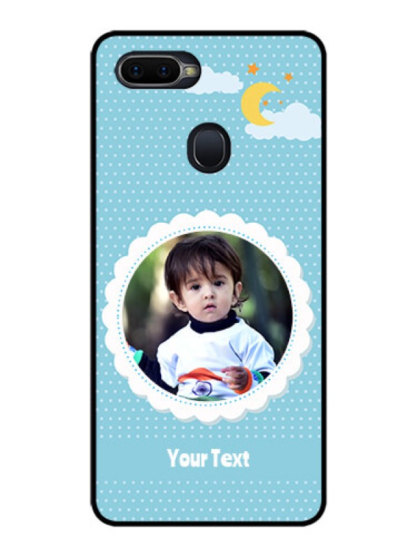 Custom Realme U1 Personalised Glass Phone Case  - Violet Pattern Design