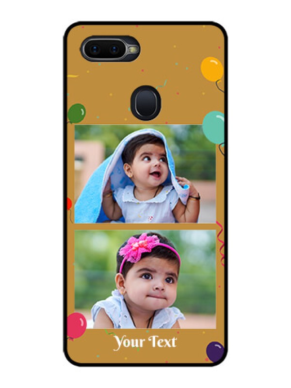 Custom Realme U1 Personalized Glass Phone Case  - Image Holder with Birthday Celebrations Design