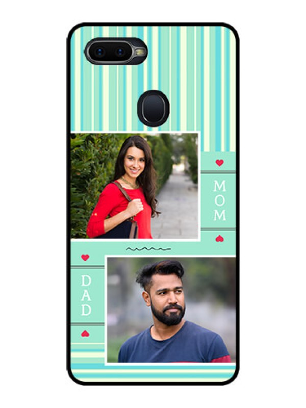 Custom Realme U1 Custom Glass Phone Case  - Mom & Dad Pic Design