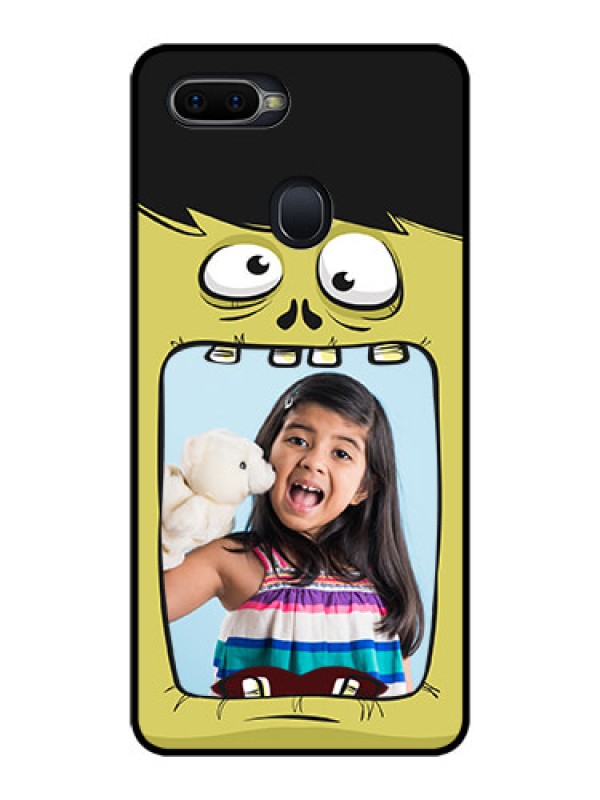 Custom Realme U1 Personalized Glass Phone Case  - Cartoon monster back case Design